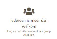 Iedereen is welkom