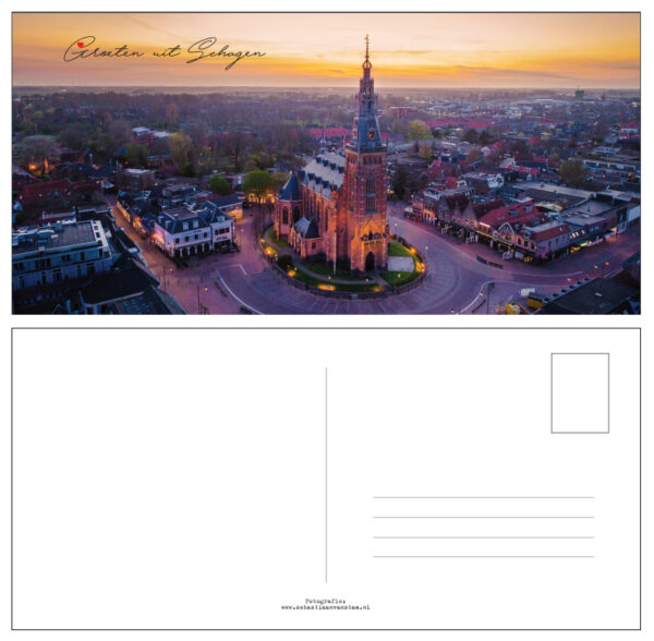 Ansichtkaart Kerk Schagen