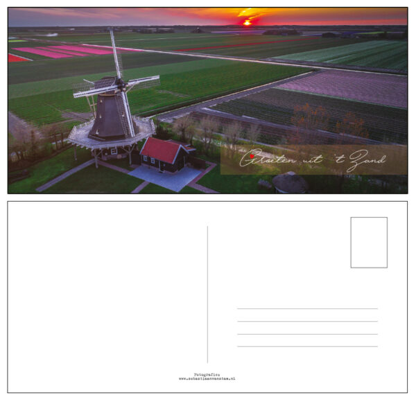 Kaart T Zand molen ansichtkaart