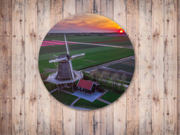 Molen 't Zand tuincirkel dibond