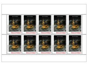 Postzegel december Kerk Schagen (10 stuks)